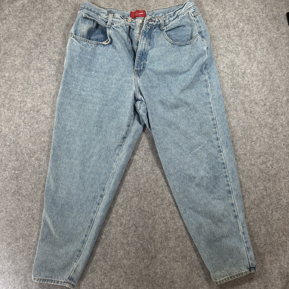 Venezia Jeans 6085 High Rise Mom Jeans 18 Light Wash 100% Cotton Denim